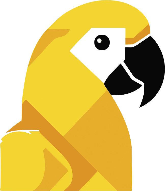 logo lllustration unamourdeperroquet